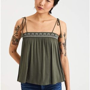 AE Soft & Sexy Tassle Tie Swing Tank